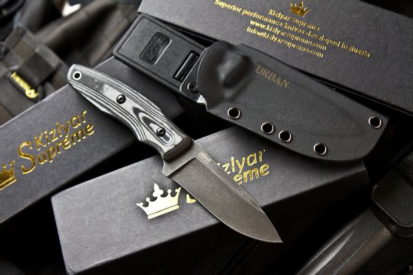 Нож Kizlyar Supreme  "Urban" D2 SW  (покрытие StoneWash )