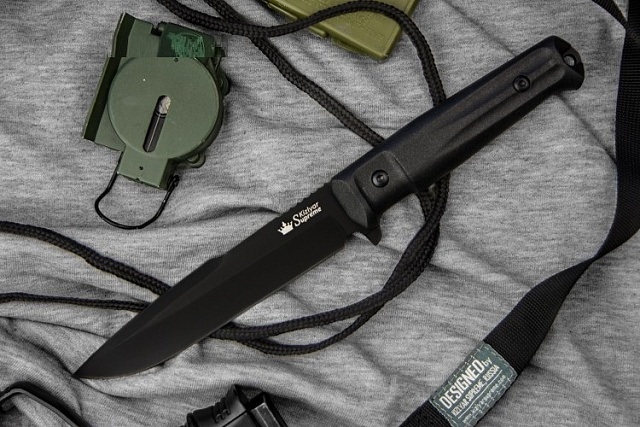 Нож Kizlyar Supreme Delta D2 BT черный.
