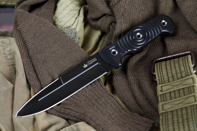Нож Kizlyar Supreme Legion сталь D2 BT(черный)
