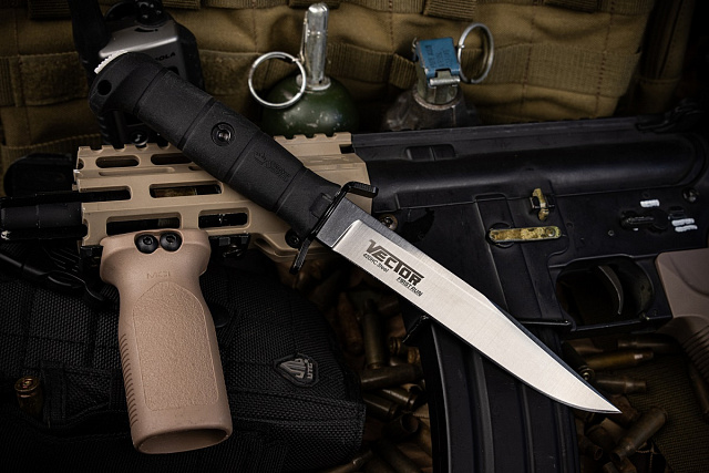 Тактический нож Kizlyar Supreme Vector 420HC StoneWash