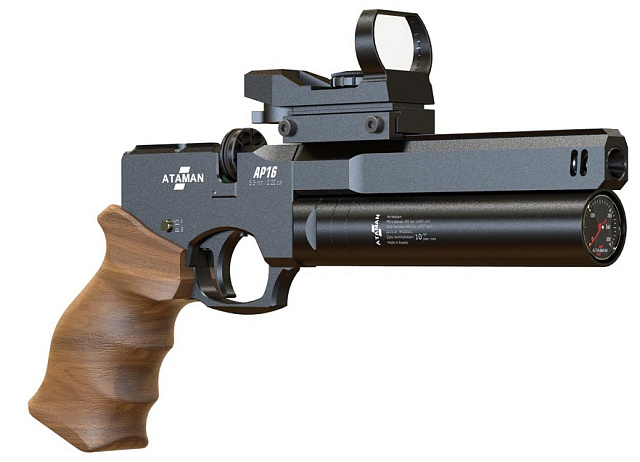 Пневматический пистолет PCP ATAMAN Air Pistol AP16(B/S/W). Калибр 4.5/5.5 мм.