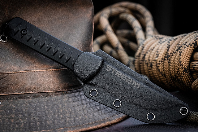 Туристический нож Kizlyar Supreme Stream VG-10 StoneWash