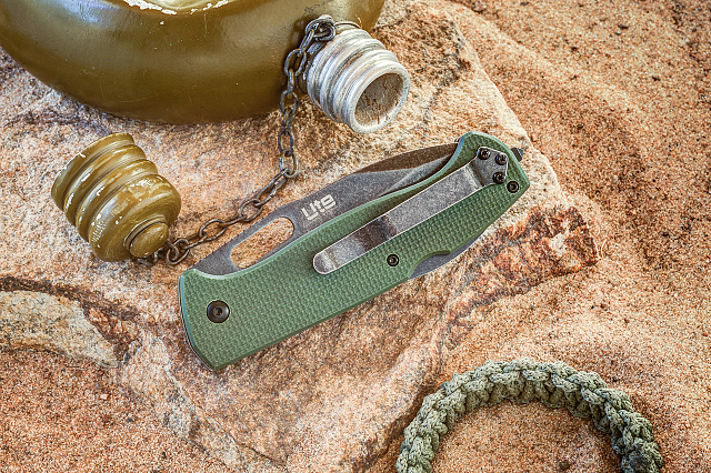 Складной нож Kizlyar Supreme Ute сталь 440C GT Green G10