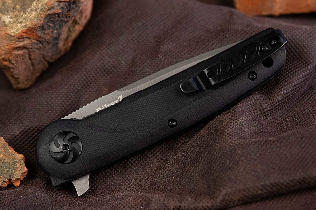 Складной нож Kizlyar Supreme Biker Z D2 TacWash Black G10