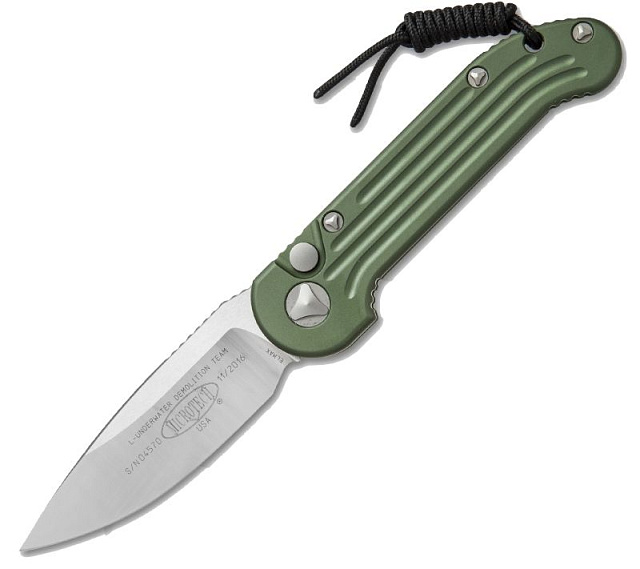 Нож Microtech LUDT 135-4OD c автоматическим открытием клинка.