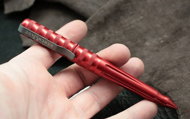 Тактическая ручка Benchmade BM1100-8 - красная ручка, черные чернила