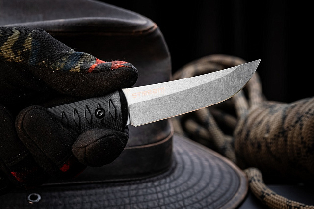 Туристический нож Kizlyar Supreme Stream VG-10 StoneWash