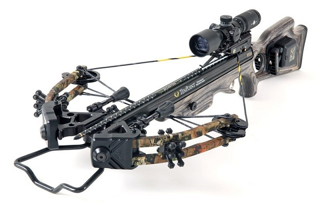 Арбалет блочный для охоты фирмы TenPoint "Carbon Xtra CLS" с ручным натяжителем «ACUdraw50» USA.