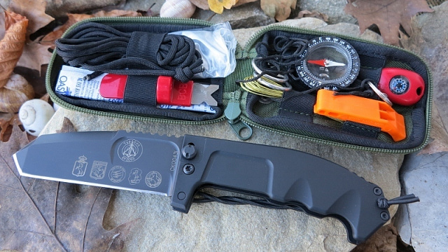 Складной нож EXTREMA RATIO RAO EX/130RAOAVIO GR +набор выживания.