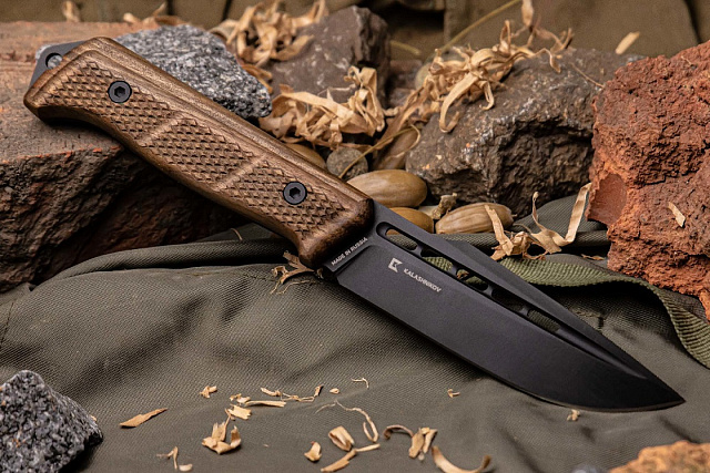 Нож Kizlyar Supreme BAIKAL D2 BLACKTITANIUM