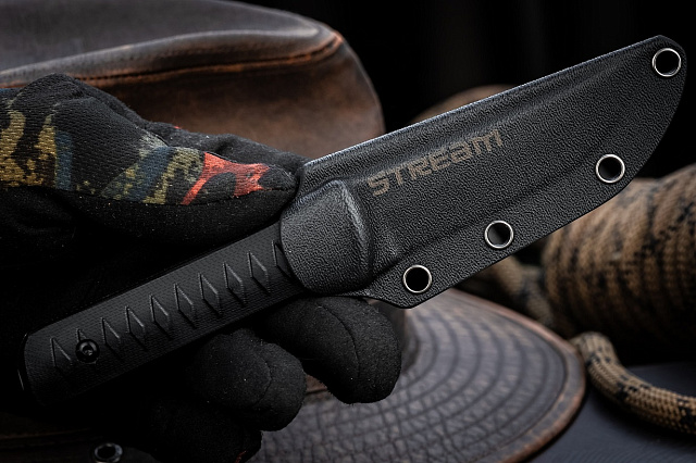 Туристический нож Kizlyar Supreme Stream VG-10 StoneWash