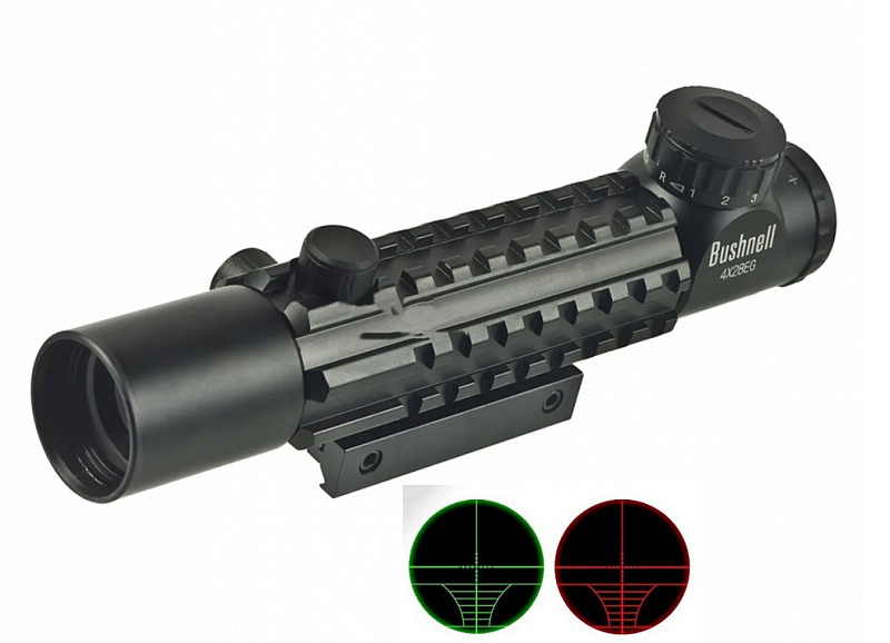 Оптический прицел для арбалета Bushnell 4х28EG с двойной подсветкой
